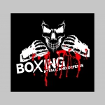 BOXING - Attack and Defense   čierne teplákové kraťasy s tlačeným logom